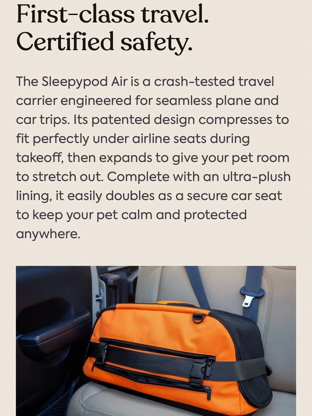NWT SLEEPYPOD 🐱🐶 THE TOP OF THE LINE pet carrier! 🏆🥇